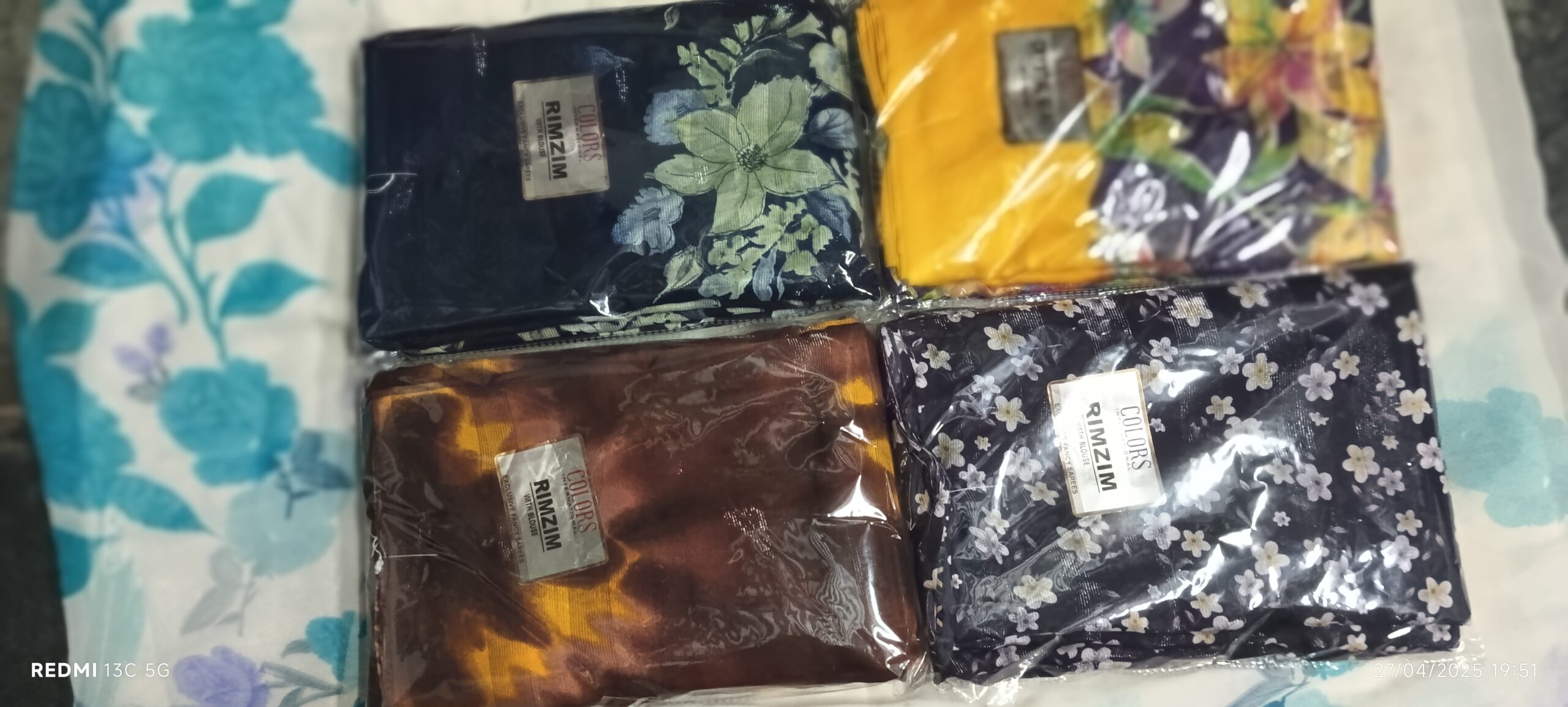 silk Saree combo pack four pieces